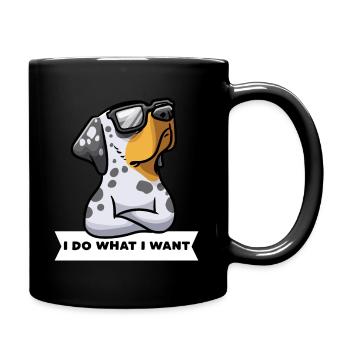 Stubborn Louisiana Catahoula Leopard Dog Catahoula - Full Colour Mug - black - Right