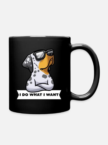 Chien léopard Catahoula de Louisiane têtu Catahoula - Mug uni - noir