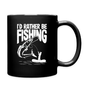 Je préfère les amateurs de pêche drôles de pêcheurs - Mug uni - noir - Droite