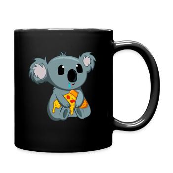 Pizza lover Koala Whisperer - Full Colour Mug - black - Right