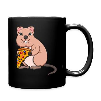 Quokka lover Quokka Whisperer Animal Pizza - Full Colour Mug - black - Right