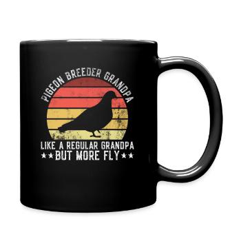 Taubenzüchter Opa Und Taubenrennen Großvater - Full Colour Mug - black - Right