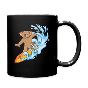 Koala lover Koala Whisperer Animal Surfer - Full Colour Mug - black - Right