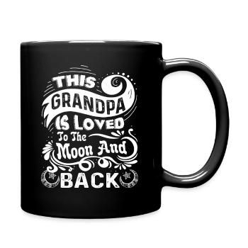 Father's Day I Love My Grandpa - Full Colour Mug - black - Right