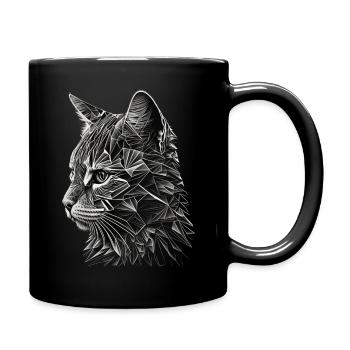 Chat Cadeau Femme Chat Motif Chats Animaux - Mug uni - noir - Droite