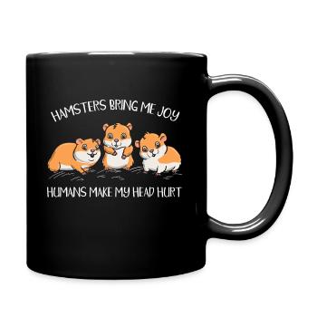 People give me headaches - Full Colour Mug - black - Right