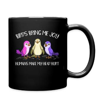 Bird Lovers Ornithology - Full Colour Mug - black - Right