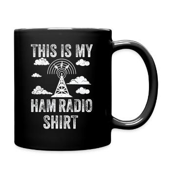 Ceci est mon radio amateur - Mug uni - noir - Droite