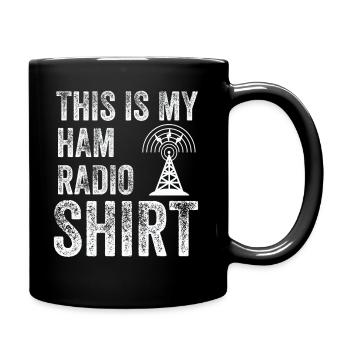 Ceci est mon radio amateur - Mug uni - noir - Droite
