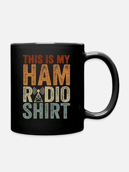Das ist mein Amateurfunk - Tasse einfarbig - Schwarz