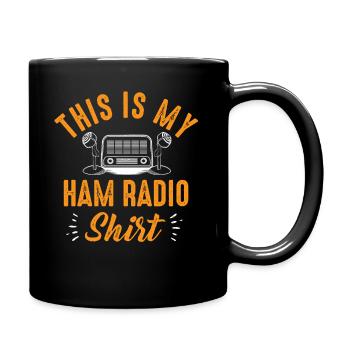Ceci est mon radio amateur - Mug uni - noir - Droite