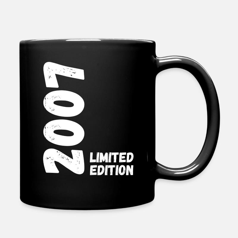 2007 Limited edition Geburtstag - Tasse einfarbig - Schwarz