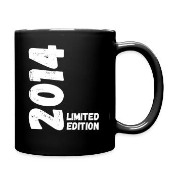 2014 Limited edition Geburtstag - Tasse einfarbig - Schwarz - Rechts