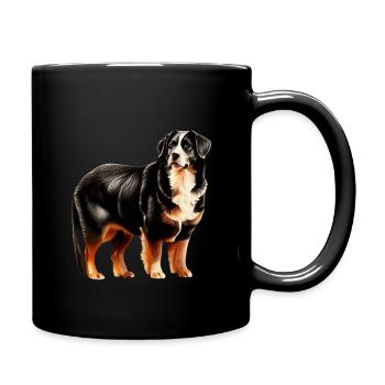Chien de race Bouvier bernois - Mug uni - noir - Droite