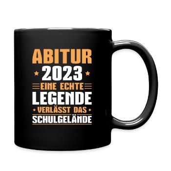 Abitur 2023 Abiturient Abschluss - Tasse einfarbig - Schwarz - Rechts