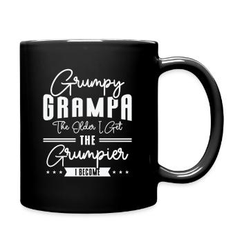 Grumpy Grandpa Vintage Typographie Vieille personne - Mug uni - noir - Droite