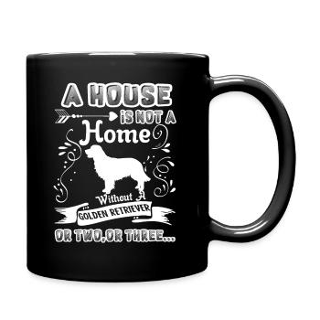 Golden Retriever Home Without Golden Retriever - Full Colour Mug - black - Right
