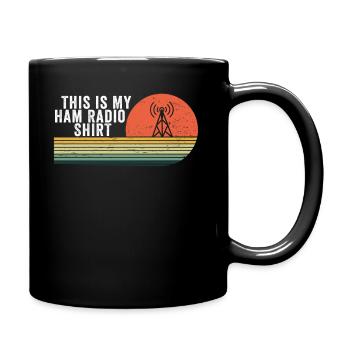 This Is My Ham Radio - Full Colour Mug - black - Right