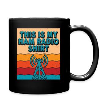 Ceci est mon radio amateur - Mug uni - noir - Droite