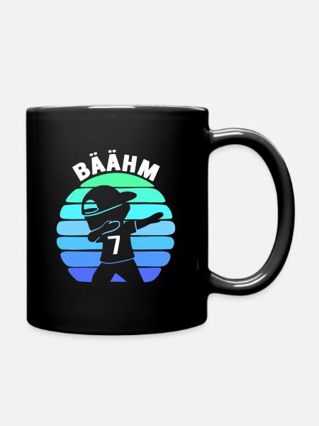 7 siebenjähriger 7. Geburtstag Jungen - Tasse einfarbig - Schwarz