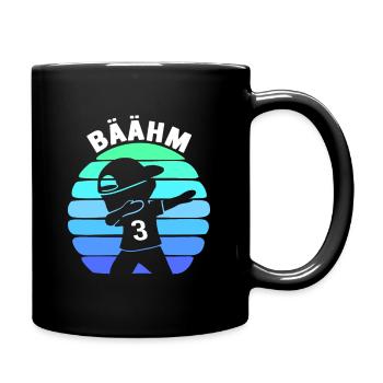 3 Dreijähriger 3. Geburtstag Jungen - Tasse einfarbig - Schwarz - Rechts