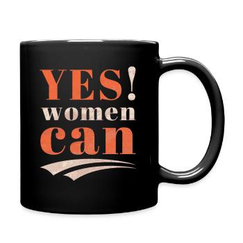 Slogan de motivation pour femmes, typographie vintage - Mug uni - noir - Droite