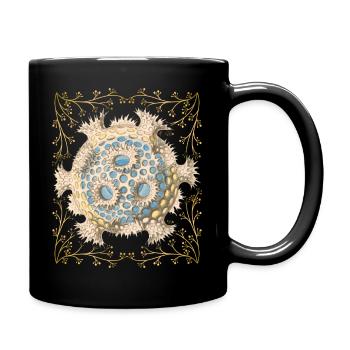 Illustration maritime vintage, créatures marines - Mug uni - noir - Droite