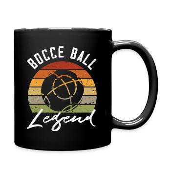 Légende de la pétanque - Mug uni - noir - Droite