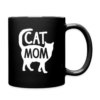 Best Cat Mom Mother Women Kitty - Full Colour Mug - black - Right