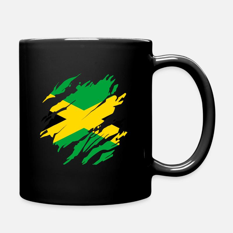 Drapeau jamaïcain Jamaïque - Mug uni - noir