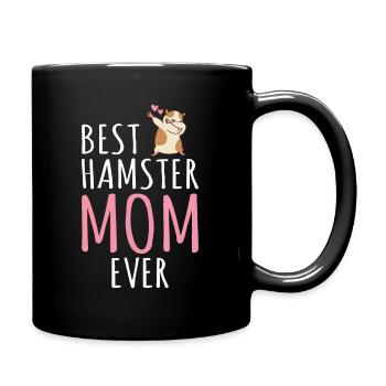 Best Hamster Mom Cute Hamster Owner - Full Colour Mug - black - Right
