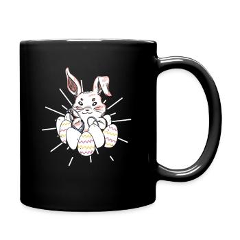 Easter Medical Bunny Eggs Soins Lapin - Mug uni - noir - Droite