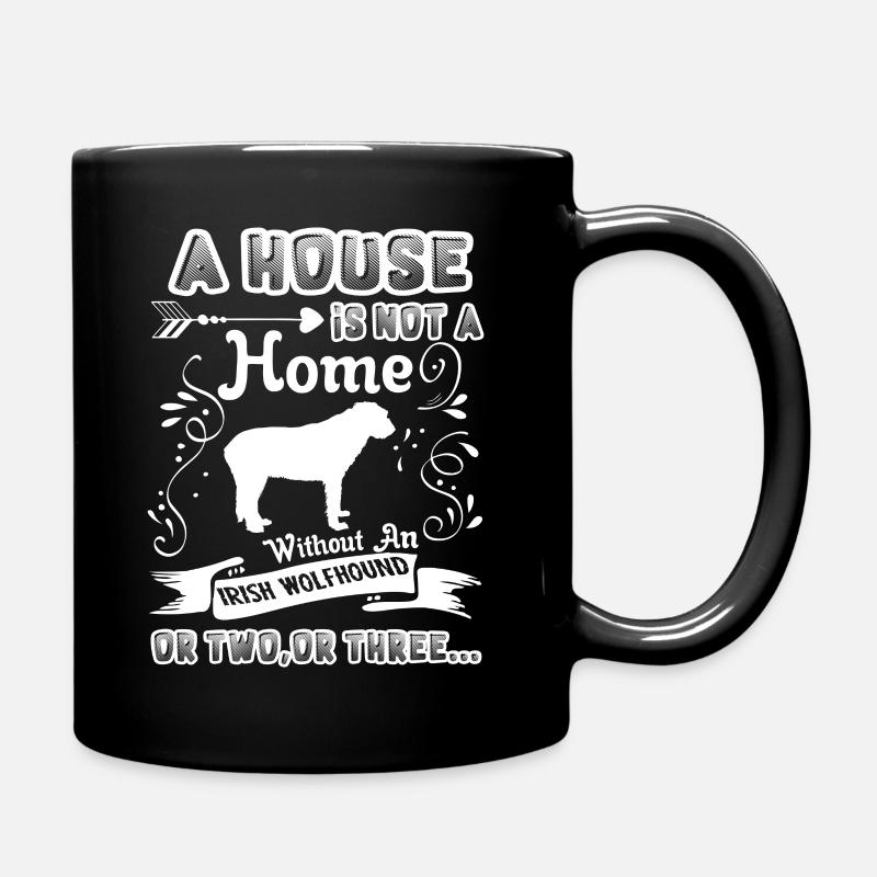 Irish Wolfhound Home Without Irish Wolfhound - Full Colour Mug - black