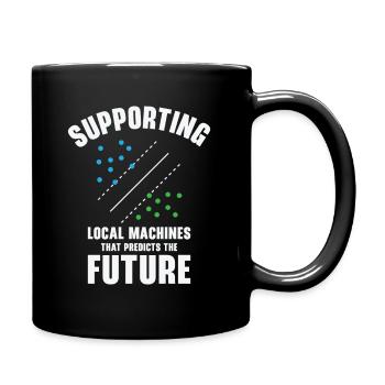 Support Vector Machines Programmierer Künstliche - Tasse einfarbig - Schwarz - Rechts