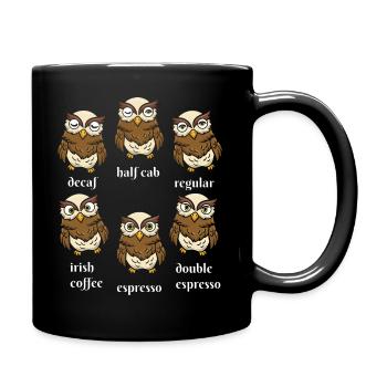 Bird Watching Caffeine Drinkers - Full Colour Mug - black - Right