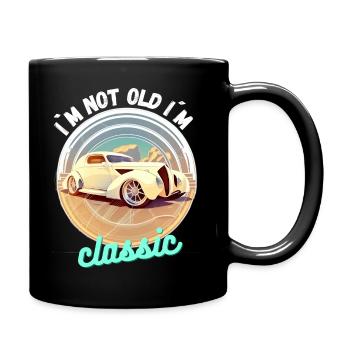 classic not old - I'm not old I'm classic - Full Colour Mug - black - Right