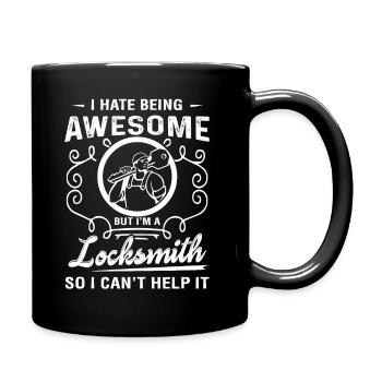 Locksmith Awesome Locksmith - Full Colour Mug - black - Right