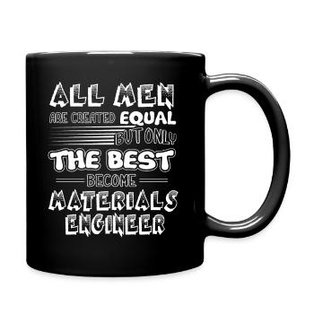 Best Men Become Materials Engineer - Full Colour Mug - black - Right