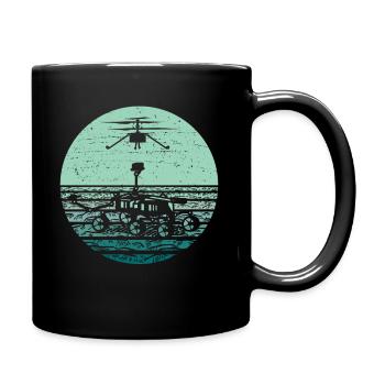 Planète Étoiles Galaxie Lunaire - Mug uni - noir - Droite