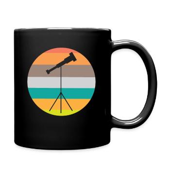 Télescope Astronome Galaxie Stellaire - Mug uni - noir - Droite