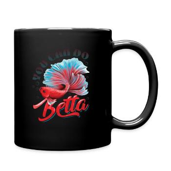 Haltung Von Betta-fischen - Tasse einfarbig - Schwarz - Rechts