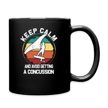 Wing Foiling Surf Surfing Surfer Wingsurfer - Full Colour Mug - black - Right
