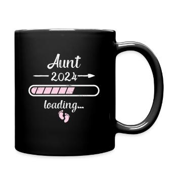 Aunt 2024 Loading Pregnancy Auntie Birth - Full Colour Mug - black - Right