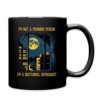 Nocturnal Enthusiast - Full Colour Mug - black - Right