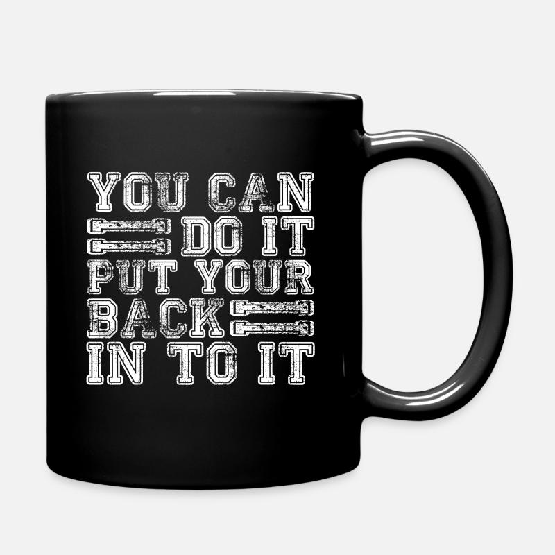 Du Schaffst Es Wenn Du Dich Anstrengst - Motivatio - Tasse einfarbig - Schwarz