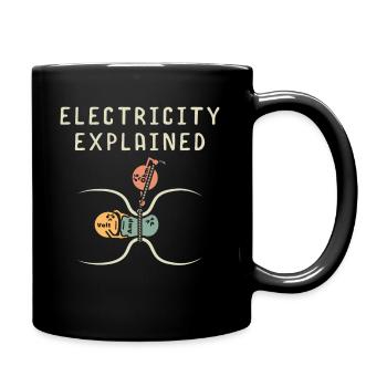 Etudiant électricien électricien - Mug uni - noir - Droite