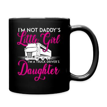 Je ne suis pas la petite fille de papa - Mug uni - noir - Droite
