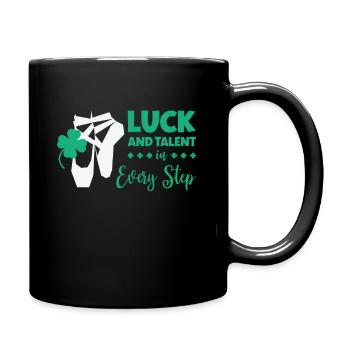 Ballet de la Saint-Patrick Danseur Shamrock Clover - Mug uni - noir - Droite