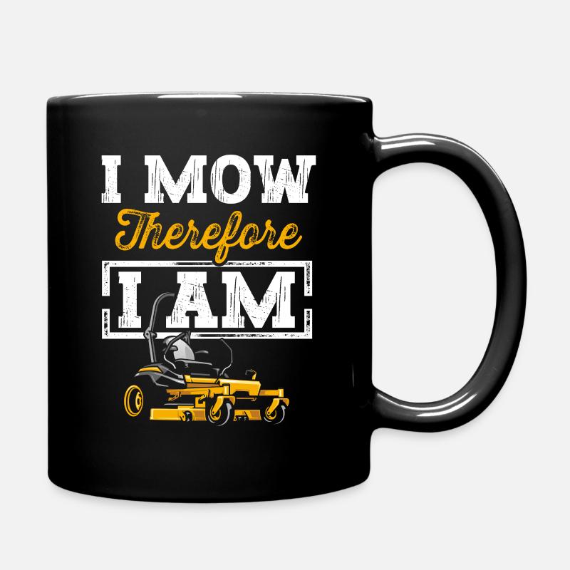 Rasenmäher Mähen Landschaftsbau Landschaftsgärtner - Tasse einfarbig - Schwarz