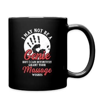 Massagetherapeutin Therapie lizenzierter Masseur - Tasse einfarbig - Schwarz - Rechts